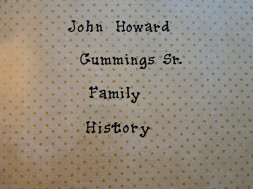 John Howard Cummings Sr. Family History